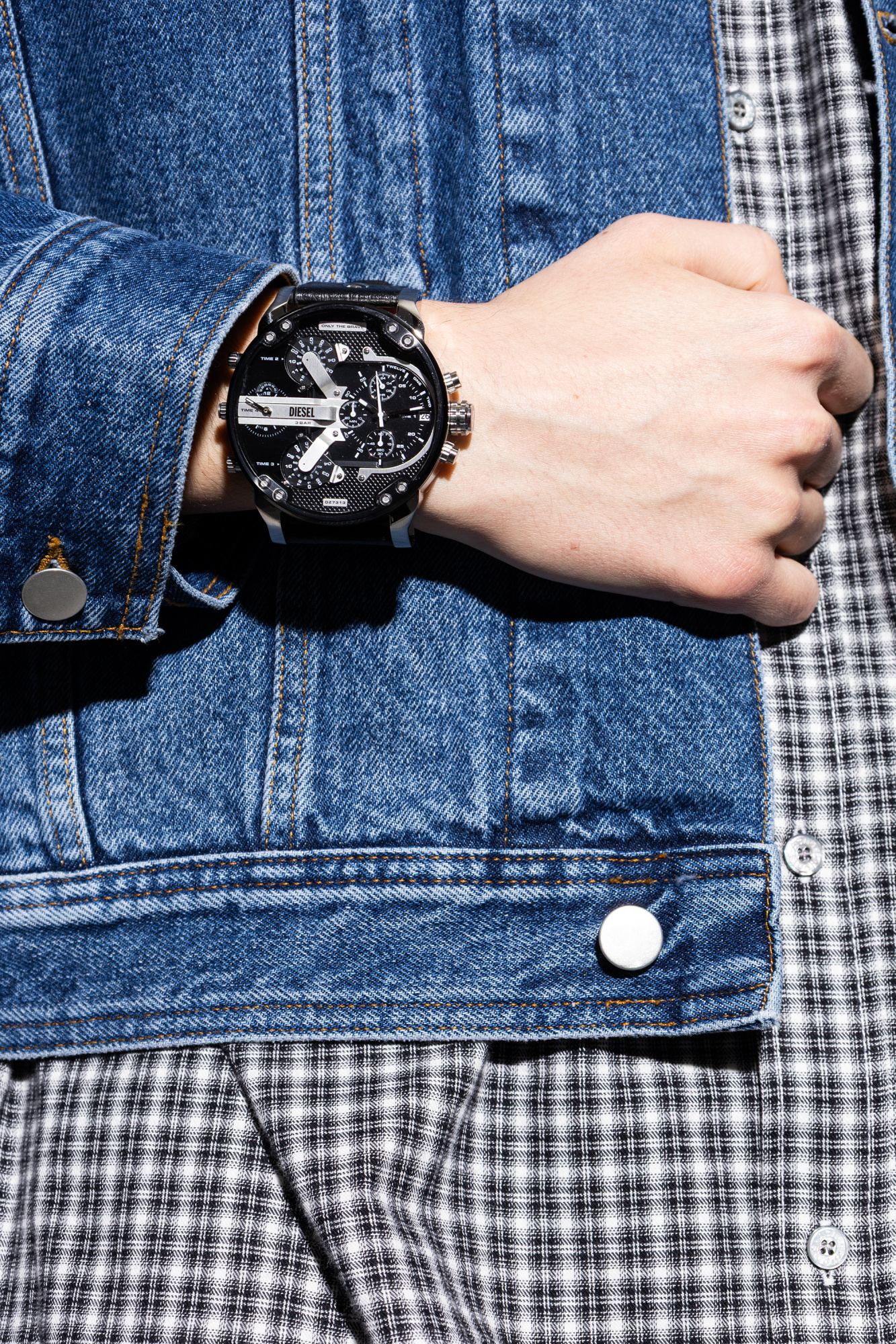 Diesel Watch with a leather strap | Men's | Vitkac